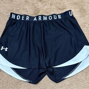 Under Armour Women's Athletic Shorts in Black and White